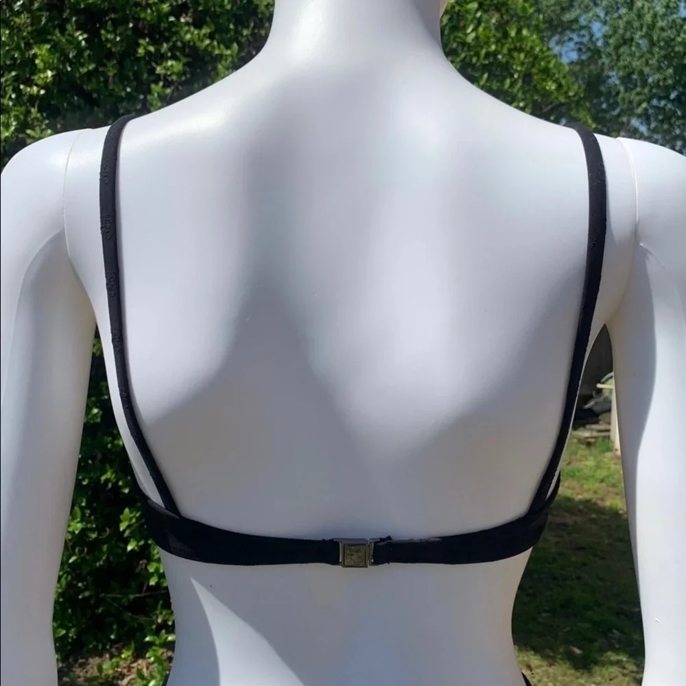 💋NWT Morgan Lane Vintage High-Rise Scalloped Eyelet 2Pc Bikini - Picture 13 of 13